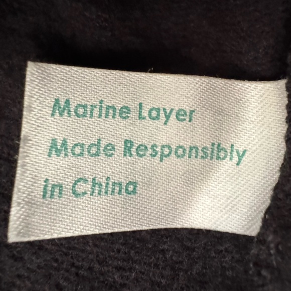 Marine Layer Floral Crewneck Sweatshirt Women’s Small Black Tencel Modal Soft - Picture 8 of 9